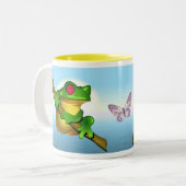 Tasse 2 Couleurs Grenouille (Devant gauche)