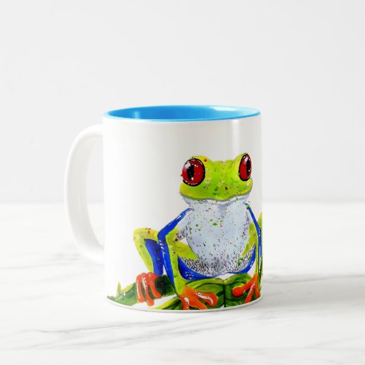 Tasse 2 Couleurs Grenouille (Devant gauche)