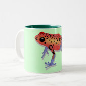 Tasse 2 Couleurs Grenouille de dard de poison (Devant gauche)
