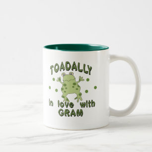 Tasse 2 Couleurs Grenouille de gramme d'amour de TOADALLY