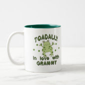 Tasse 2 Couleurs Grenouille de Grammy d'amour de TOADALLY (Gauche)