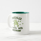 Tasse 2 Couleurs Grenouille de MeeMaw d'amour de TOADALLY (Devant gauche)
