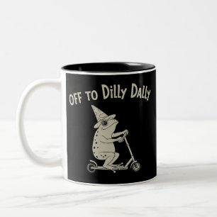 Tasse 2 Couleurs Grenouille Dilly Dallying Née Pour Dilly Dally Sil