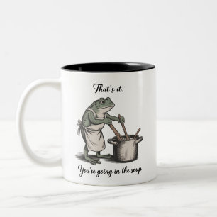 Tasse 2 Couleurs Grenouille drôle, c'est tout, vous allez dans la s