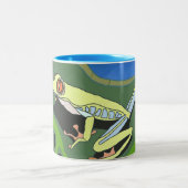 Tasse 2 Couleurs Grenouille Escalade (Centre)