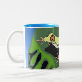Tasse 2 Couleurs Grenouille Escalade (Gauche)