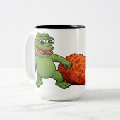 Tasse 2 Couleurs grenouille et singe (Devant gauche)
