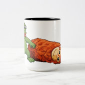 Tasse 2 Couleurs grenouille et singe (Centre)