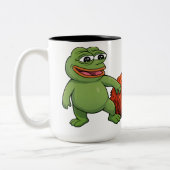 Tasse 2 Couleurs grenouille et singe (Gauche)