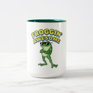 Tasse 2 Couleurs Grenouille Froggin Awesome