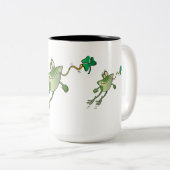 Tasse 2 Couleurs Grenouille irlandaise (Devant droit)
