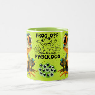 Tasse 2 Couleurs Grenouille Mignonne avec Dessin de Grenouille de D