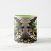 Tasse 2 Couleurs Grenouille verte 3D cacao chaud (Centre)