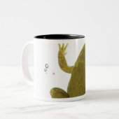 Tasse 2 Couleurs grenouille verte commune (Devant gauche)
