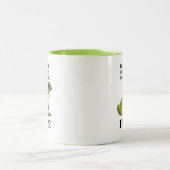 Tasse 2 Couleurs Grenouille verte drôle (Centre)