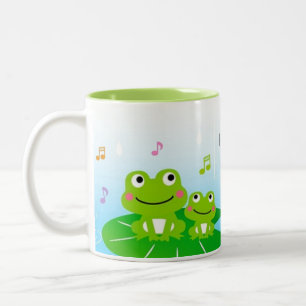 Tasse 2 Couleurs Grenouilles mignonnes et heureuses