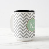 Tasse 2 Couleurs Grey Chevron (Devant gauche)