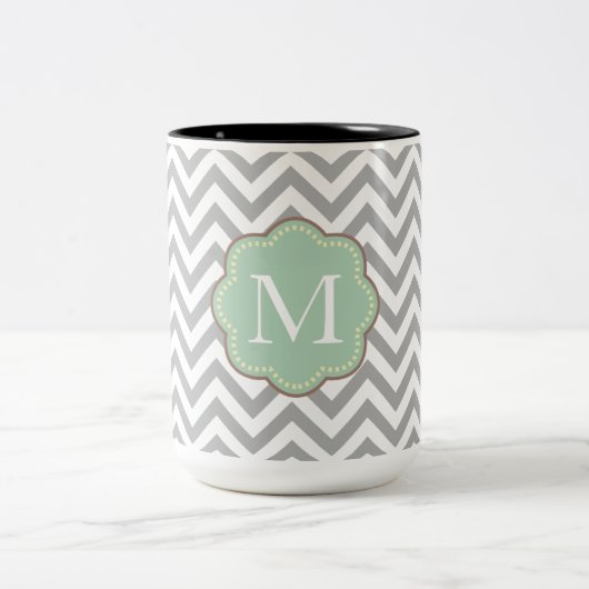 Tasse 2 Couleurs Grey Chevron (Centre)