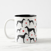 Tasse 2 Couleurs Greyhound Love (Gauche)