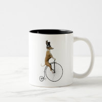 Greyhound sur Black Penny Farthing Bike