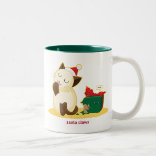 Tasse 2 Couleurs Griffes de Père Noël