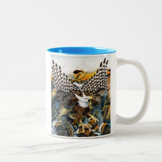 Tasse 2 Couleurs Griffon en cascade (Droit)