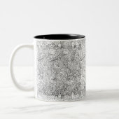 Tasse 2 Couleurs Griffonnage nautique (Gauche)