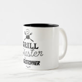 Tasse 2 Couleurs Grill Master personnalisé (Devant droit)