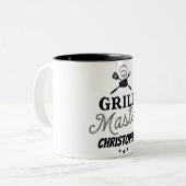 Tasse 2 Couleurs Grill Master personnalisé (Devant gauche)