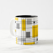 Tasse 2 Couleurs Grille milieu du siècle (Devant gauche)