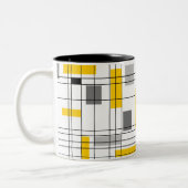 Tasse 2 Couleurs Grille milieu du siècle (Gauche)
