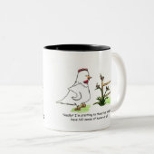 Tasse 2 Couleurs Grillons de gazouillement (Devant droit)