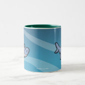 Tasse 2 Couleurs Grimace de requin (Centre)