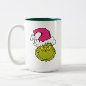 Tasse 2 Couleurs Grinch in Pink Santa Hat (Gauche)