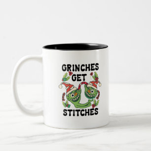 Tasse 2 Couleurs Grinches Obtenez des points de Noël Graphisme Art