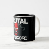 Tasse 2 Couleurs Grindcore brutal (Devant droit)