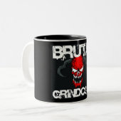 Tasse 2 Couleurs Grindcore brutal (Devant gauche)