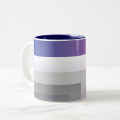 Tasse 2 Couleurs gris bleu Fuchsia (Devant gauche)