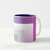 Tasse 2 Couleurs gris bleu Fuchsia (Devant droit)