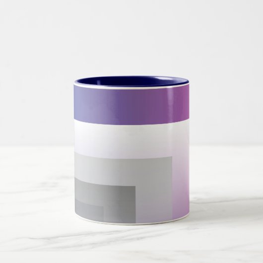 Tasse 2 Couleurs gris bleu Fuchsia (Centre)
