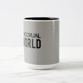 Tasse 2 Couleurs Gris c'est comptable du monde d'accumulation (Centre)