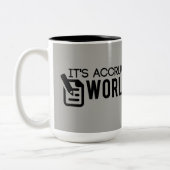 Tasse 2 Couleurs Gris c'est comptable du monde d'accumulation (Gauche)