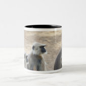 Tasse 2 Couleurs Gris ou terrain communal ou langur de Hanuman (Centre)