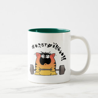 Tasse 2 Couleurs Gros ascenseur de poids de chat