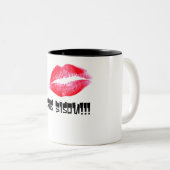 Tasse 2 Couleurs Gros bisou! (Devant droit)