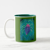 Tasse 2 Couleurs Gros Bug vert v (Gauche)
