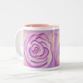Tasse 2 Couleurs Gros Rose Lilac violet (Devant gauche)