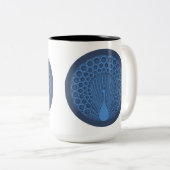 Tasse 2 Couleurs Grosse Musique à deux tons (Devant droit)