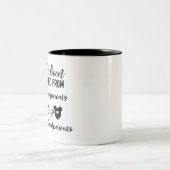 Tasse 2 Couleurs Grossesse amusante pour les grands-parents de chie (Centre)