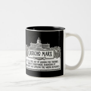 Tasse 2 Couleurs Groucho Marx sur la politique